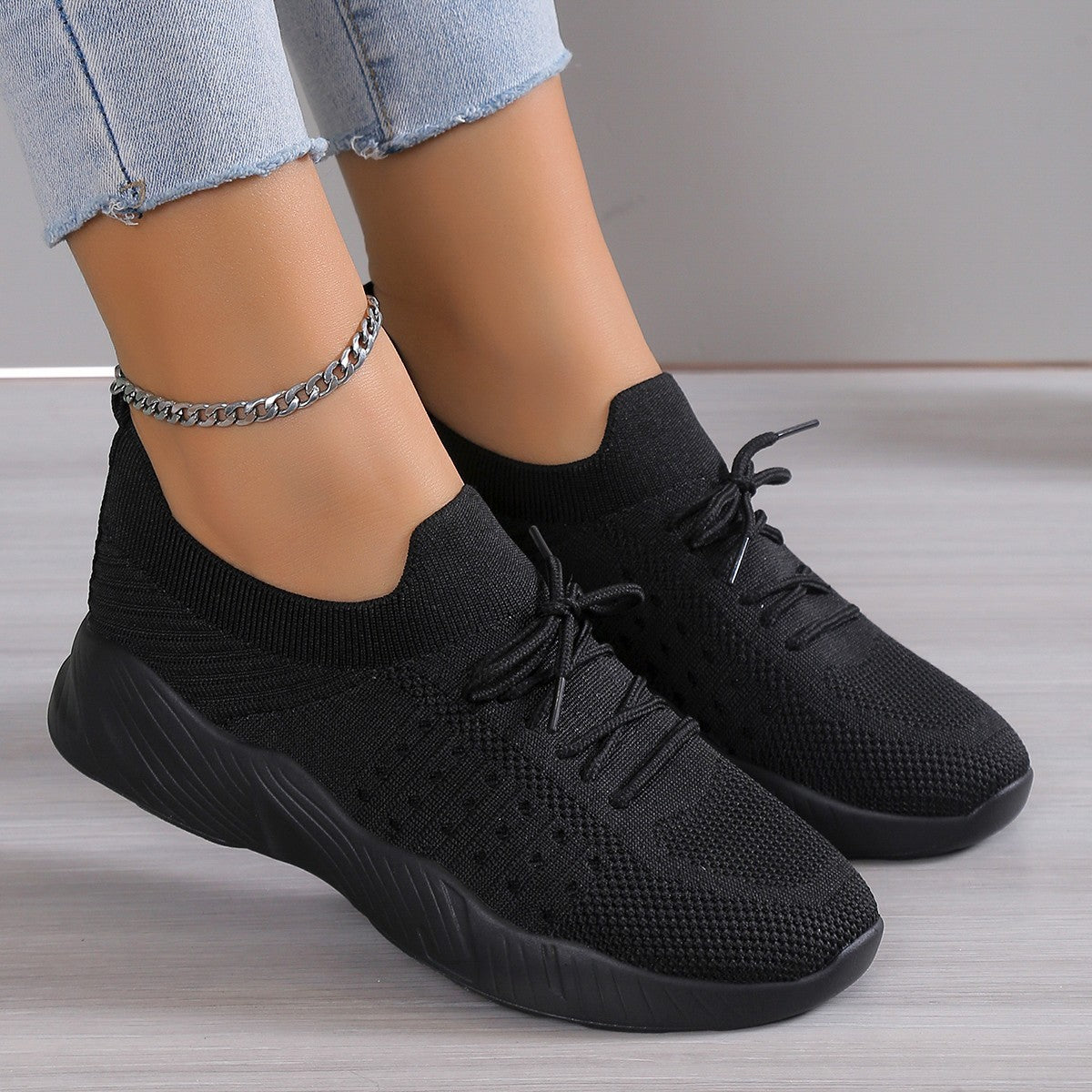 Sneakers - Dames - Ademend Mesh - Platformzool - VistaWalk