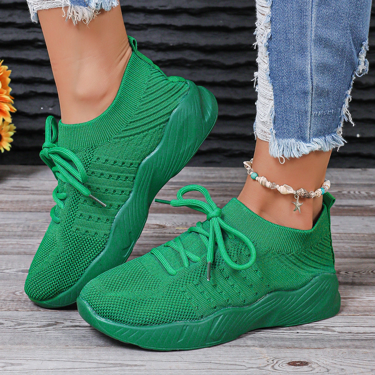 Sneakers - Dames - Ademend Mesh - Platformzool - VistaWalk