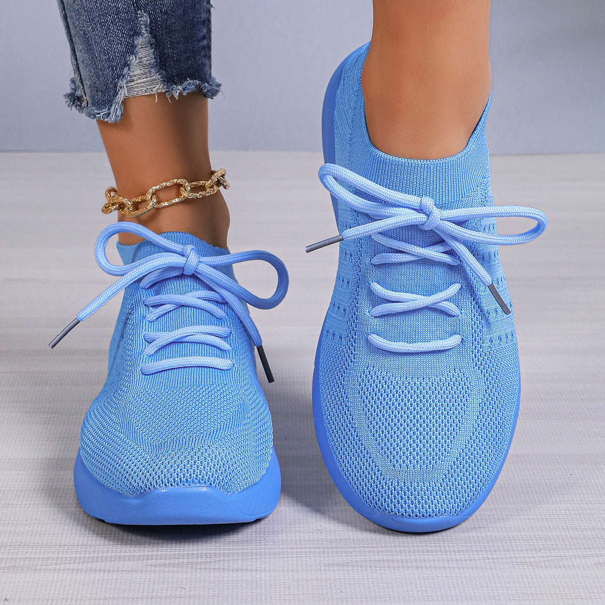 Sneakers - Dames - Ademend Mesh - Platformzool - VistaWalk