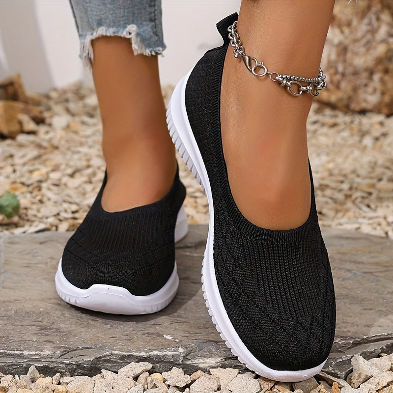 Vrouwen - Slip-On Wandelschoenen - Ademend Mesh - Lichtgewicht Comfort - REISGENOT