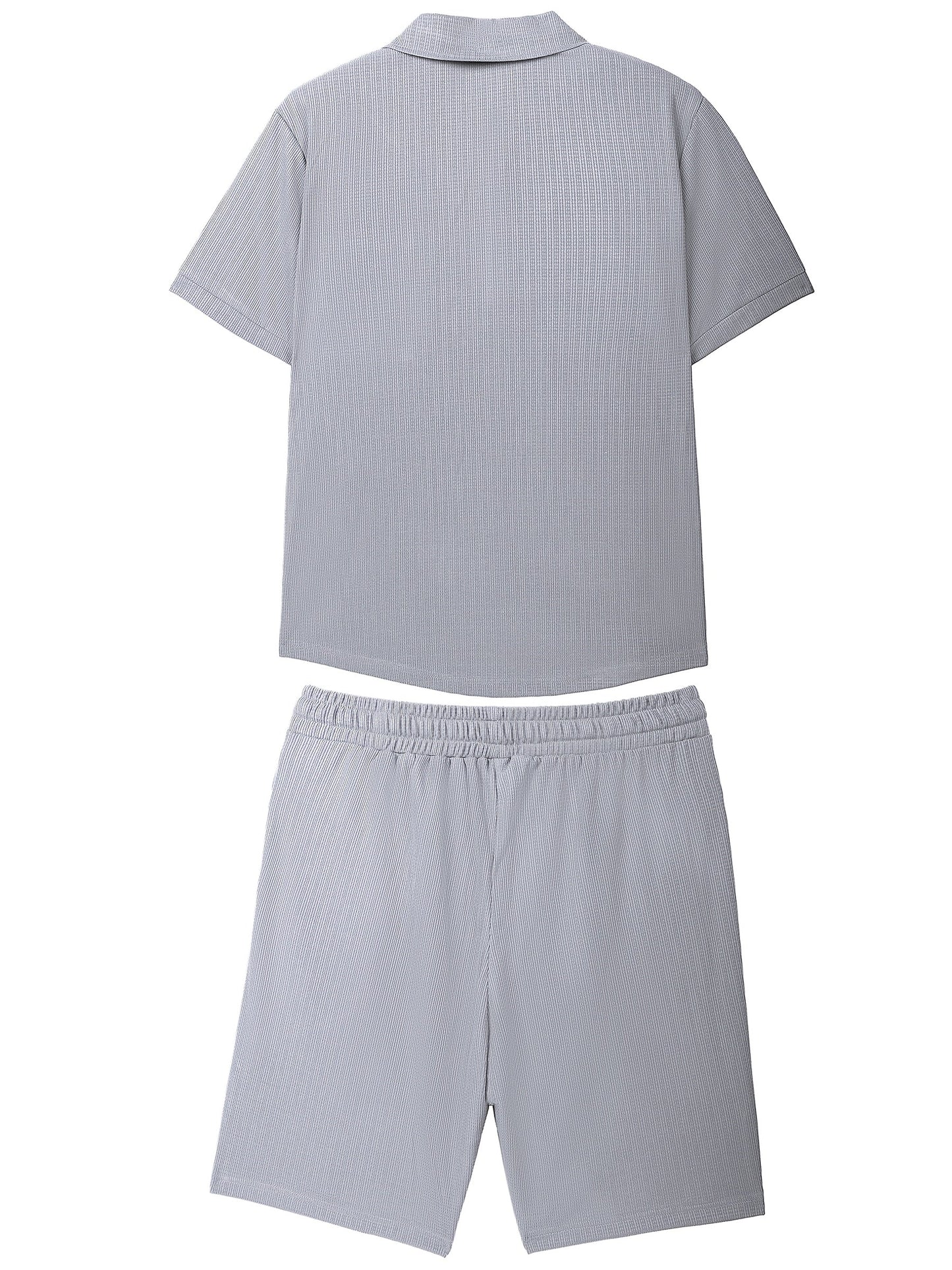 Heren - 2-delige Zomerpolo Set - Ademend Materiaal - Casual Outfit - ZOMERSTIJL