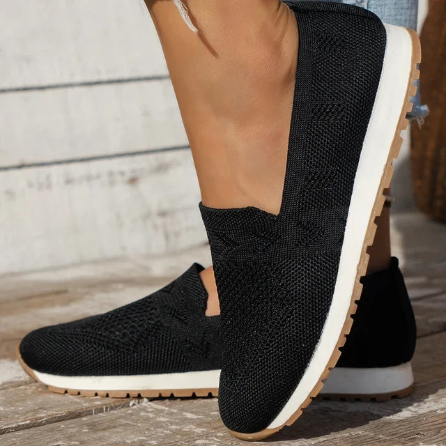 Vrouwen - Casual Slip-On Wandelschoenen - Ademend Mesh - Lichtgewicht Comfort - BREEZA