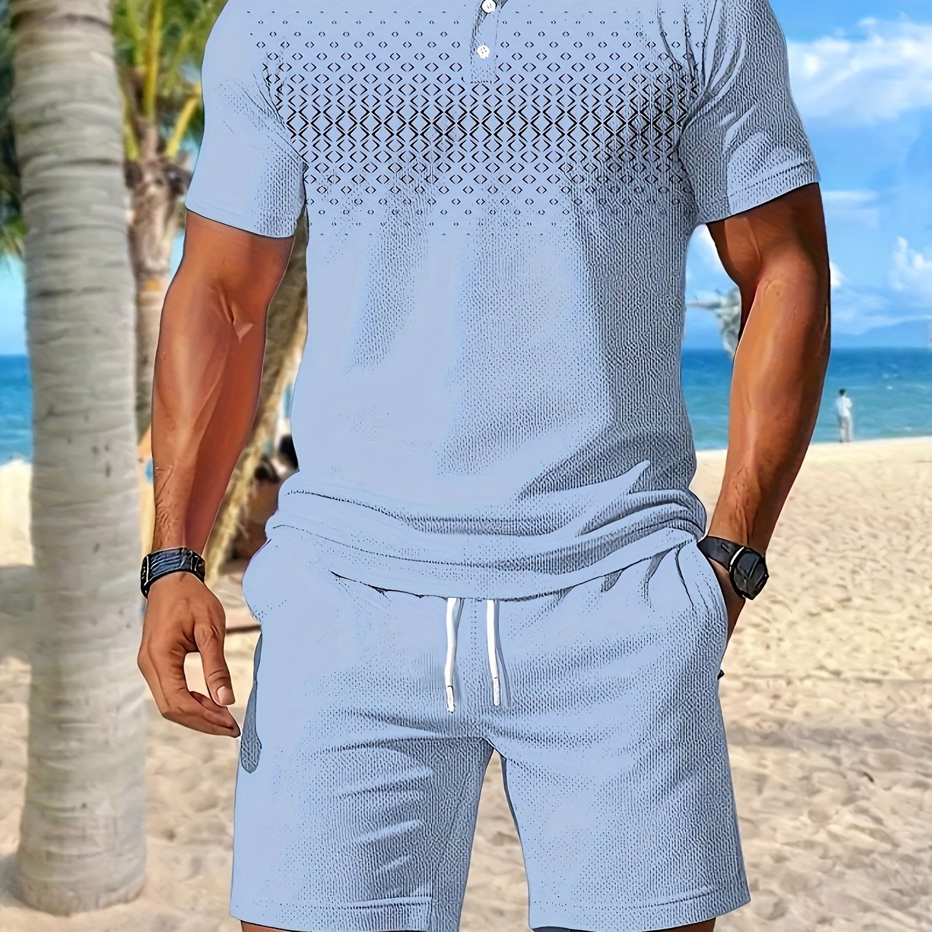 Heren - 2-delige Zomersportset - Sneldrogende Meshstof - Actieve Kleding - ZOMERSET COMFORT