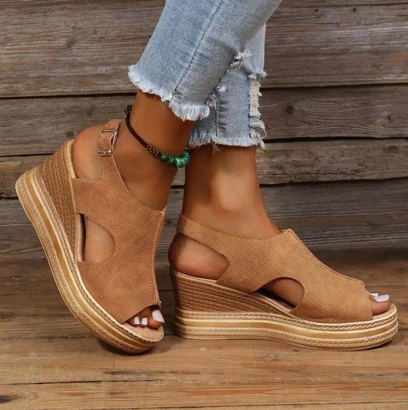 Wedge Sandalen - Dames - Met Steun - Zomer Wedge - Stijlvol