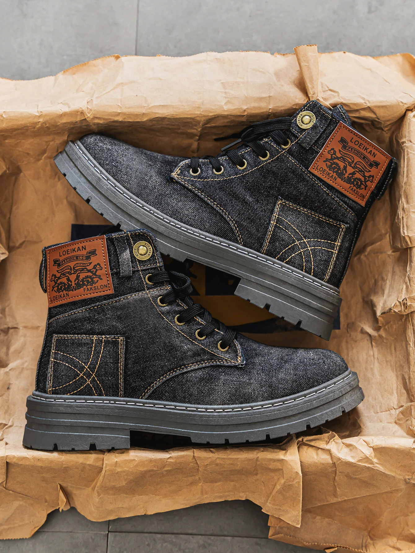 Laarzen - Unisex - Denim & Antislip - DenimLaarzen - Denia