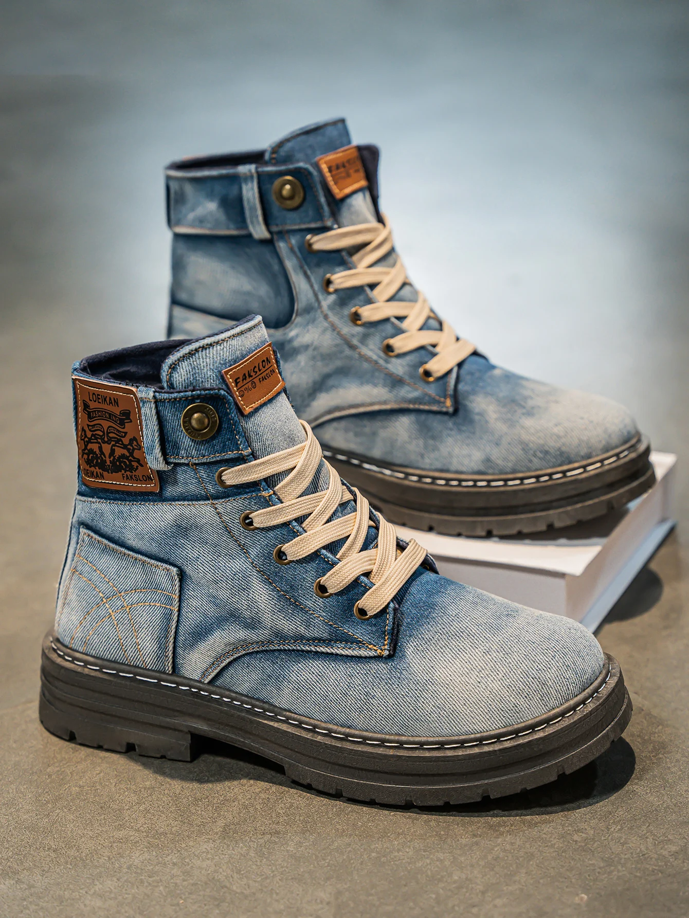 Laarzen - Unisex - Denim & Antislip - DenimLaarzen - Denia