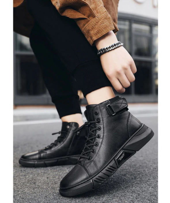 Leren Schoenen - Heren - Zwart Leer - Allround Leren