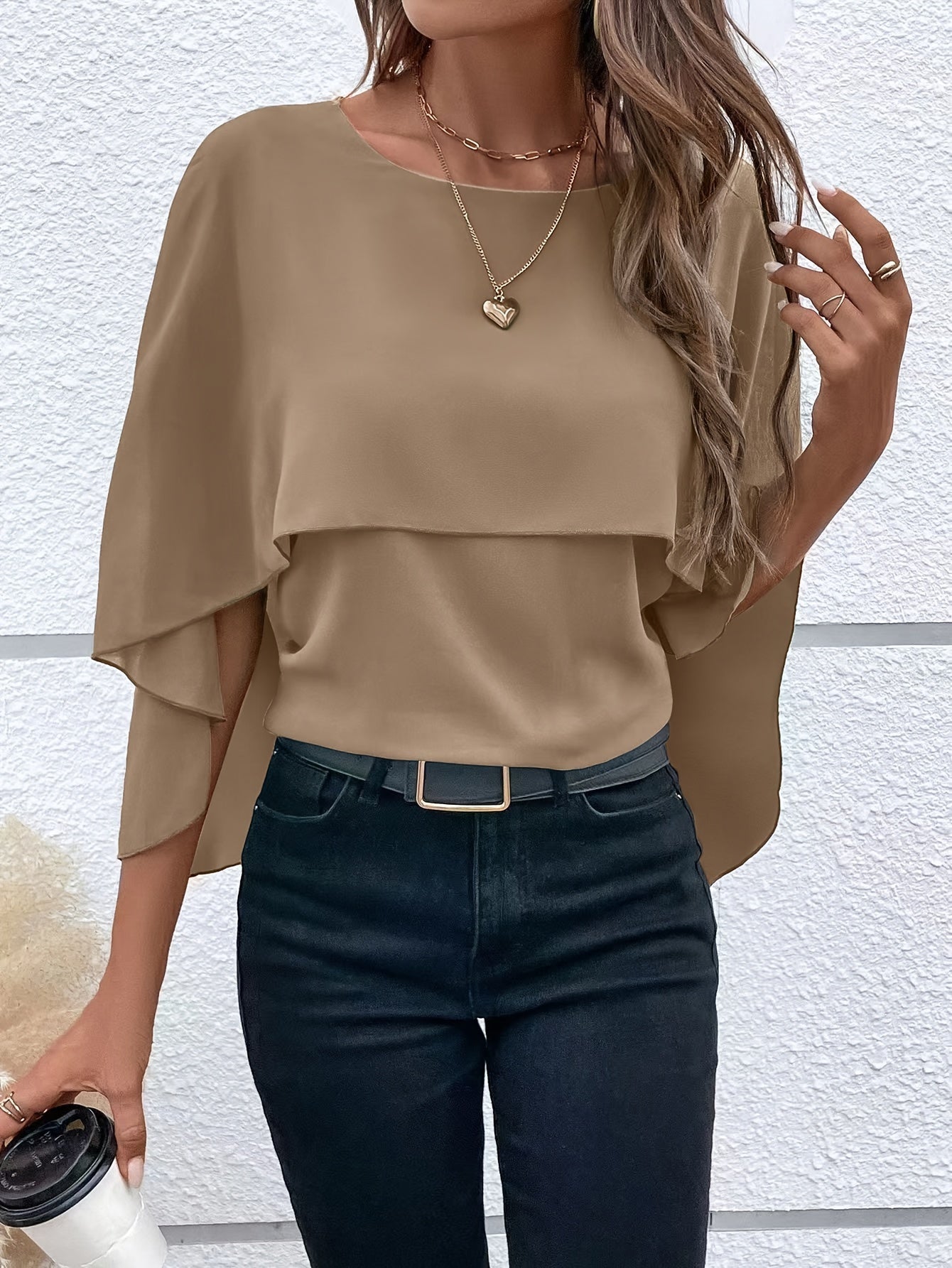 Vrouwen - Chiffon Blouse - Lichtgewicht Stof - Elegante Top - AMELITH EDGE