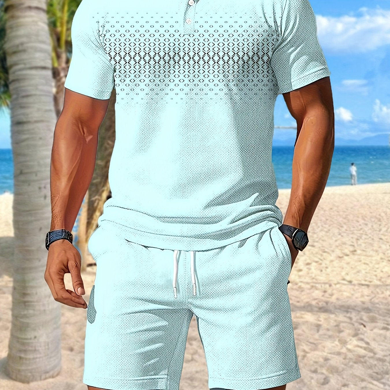 Heren - 2-delige Zomersportset - Sneldrogende Meshstof - Actieve Kleding - ZOMERSET COMFORT