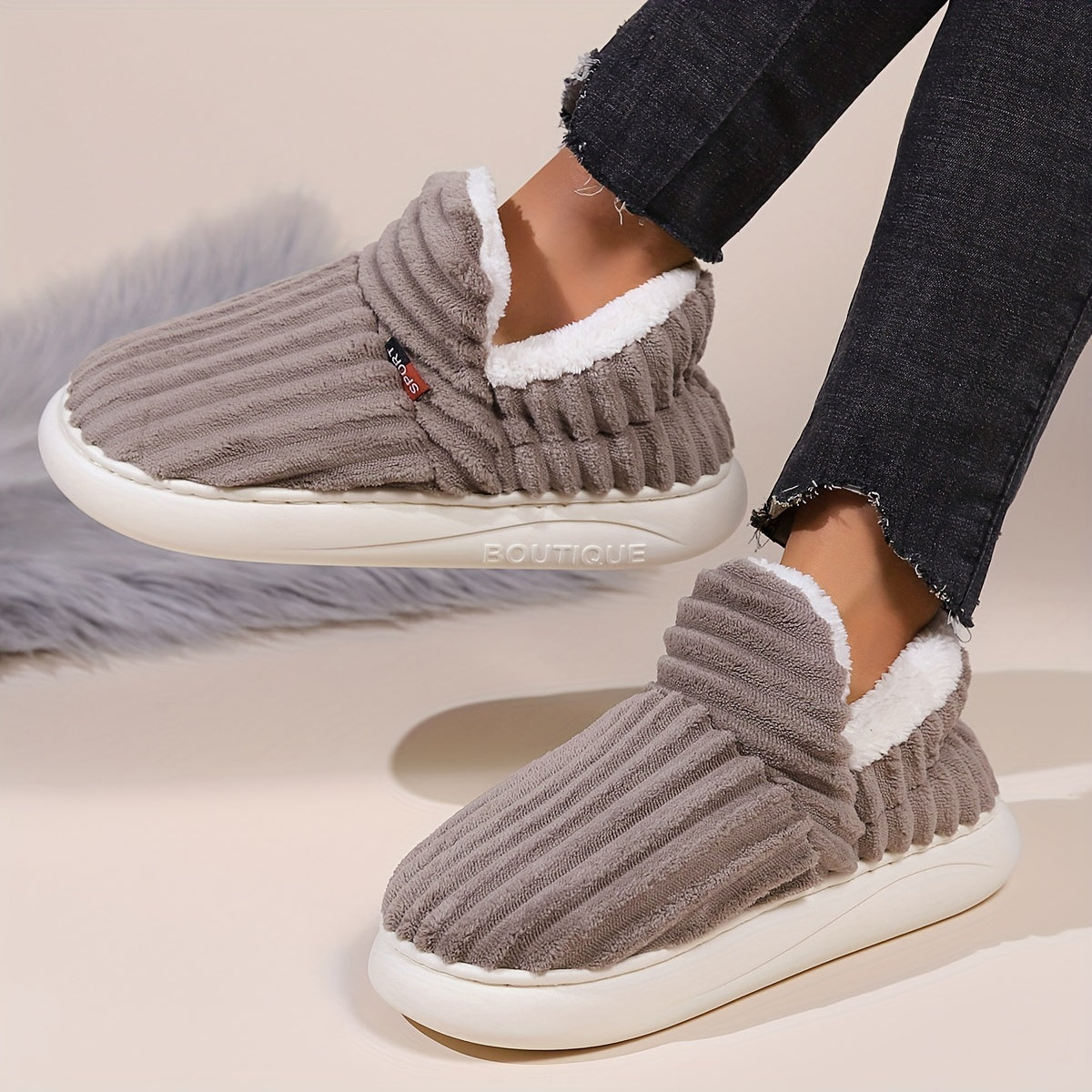 Slippers - Dames - Fleece - Winter Sloffen - Knuffel Sloffen