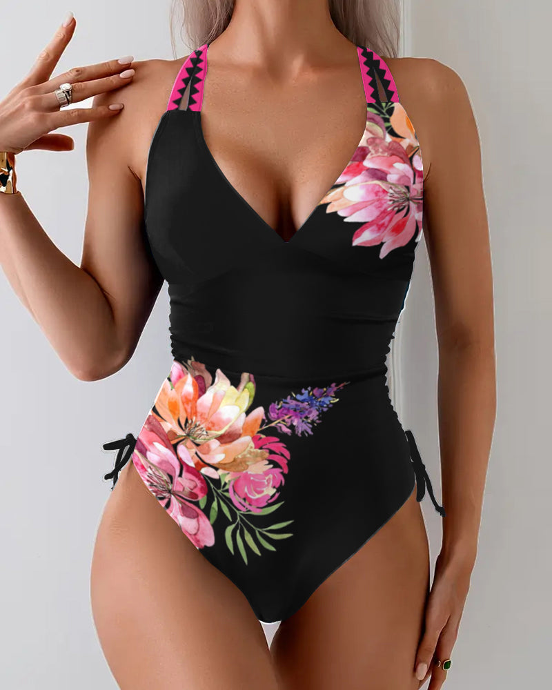 BLOOMERA – Eendelig Badpak met Grote Bloemenprint
