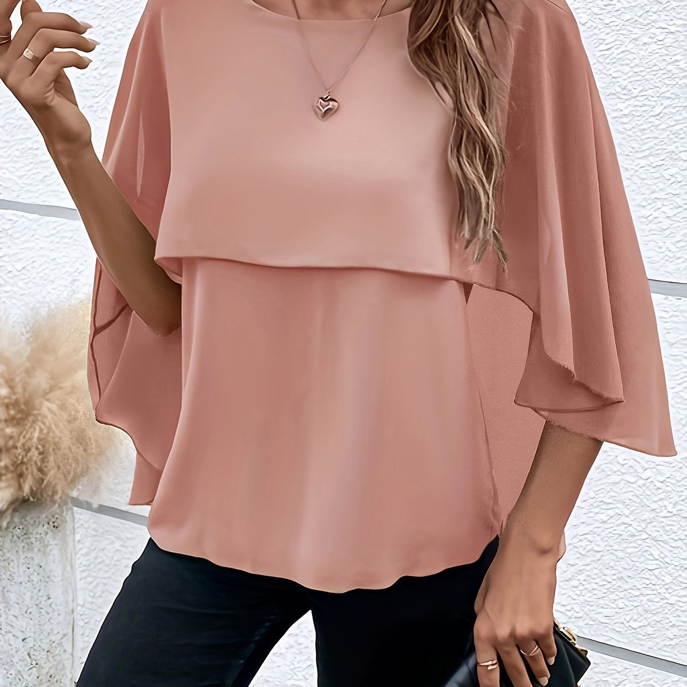 Vrouwen - Chiffon Blouse - Lichtgewicht Stof - Elegante Top - AMELITH EDGE