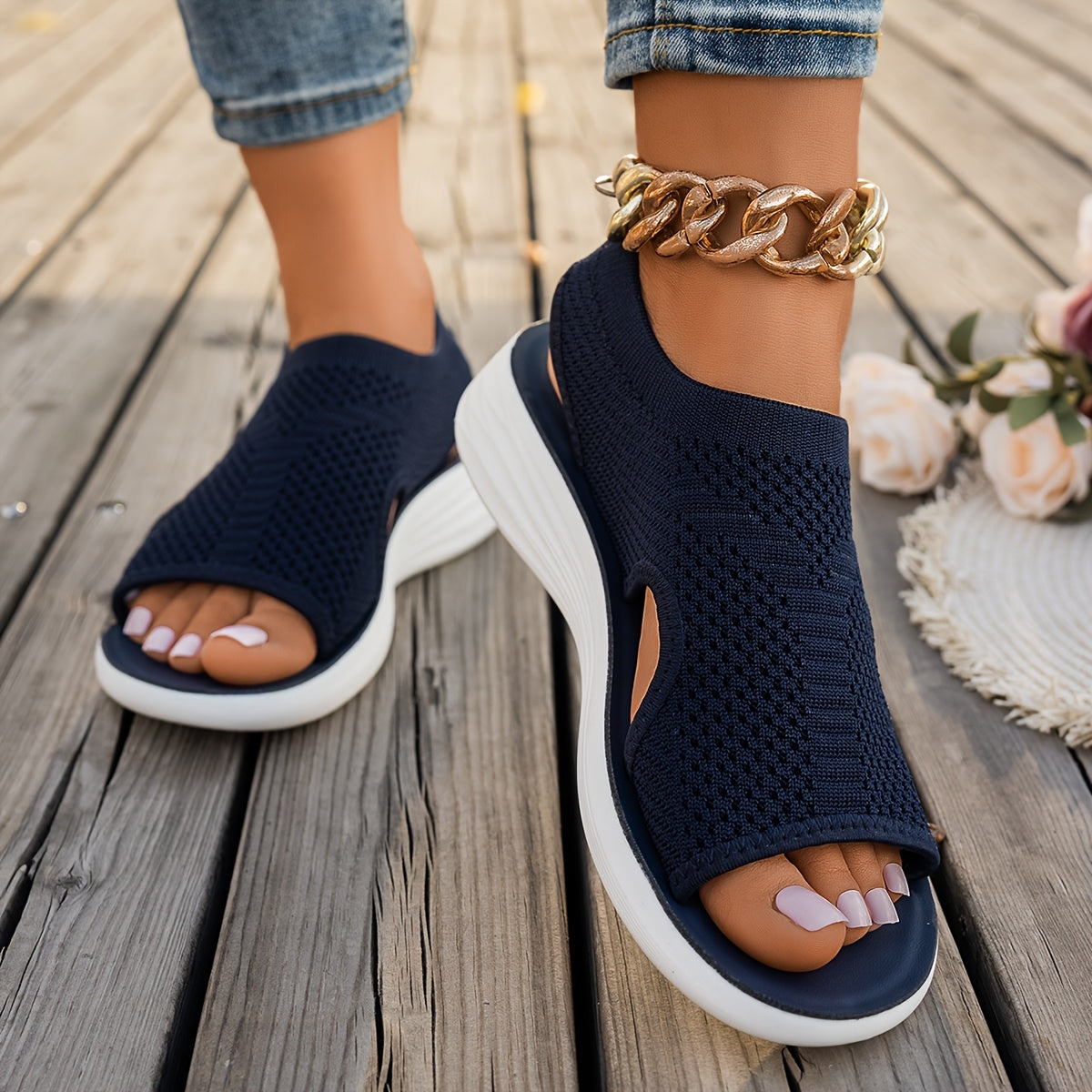 Vrouwen - Lichtgewicht Sandalen - Ademend en Gevoerd - Voetboogondersteuning - COMFORT