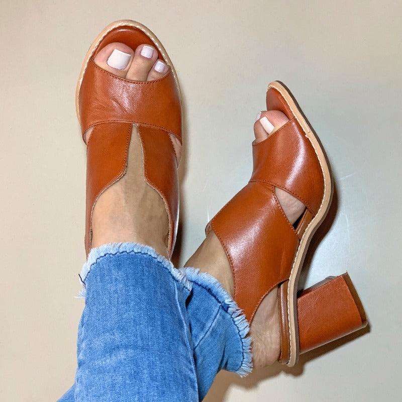 Trendy dames sandalen met cut-out design en open hiel – ZAYLA BREEZE