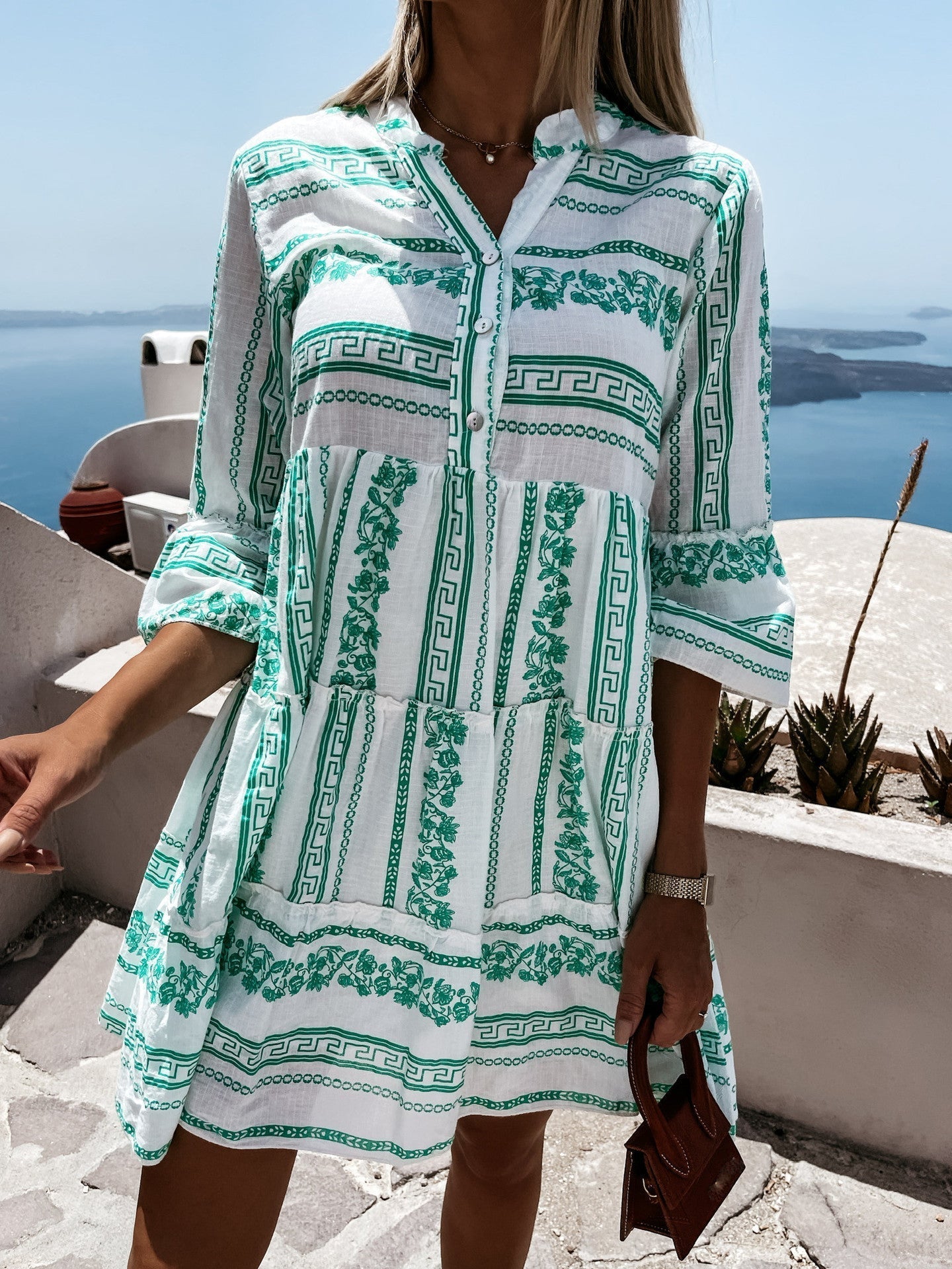 Vrouwen - Boho Zomerjurk - Lichtgewicht Stof - Ademend Ontwerp - ZOMERFLAIR