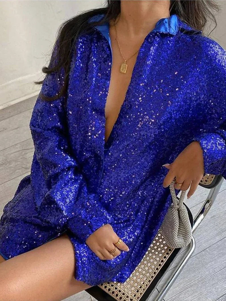 Glamoureuze glitter jurk voor speciale gelegenheden – Lumiara Spark