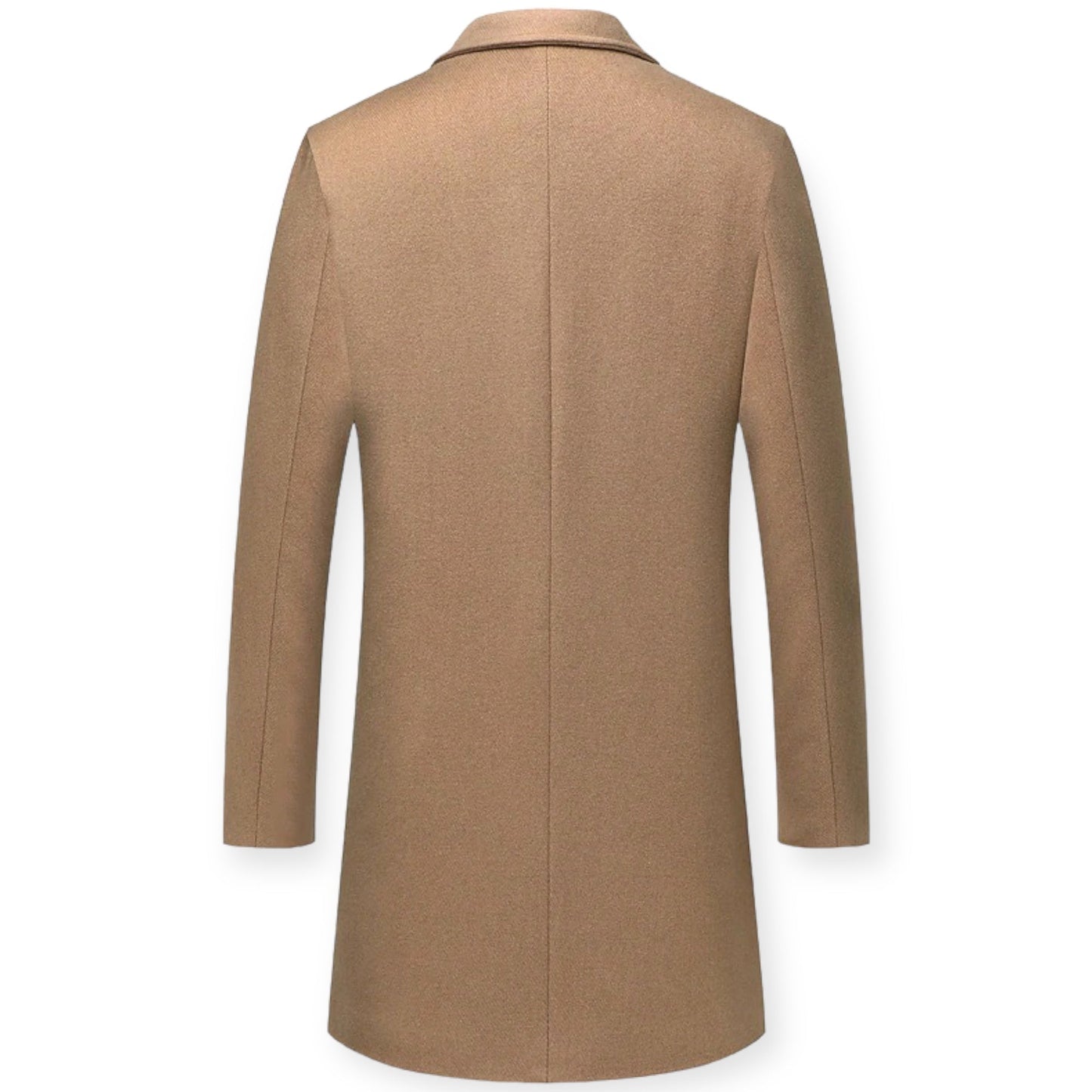 HARRISON – Lange herenjas met knoopsluiting voor een klassieke en verfijnde look