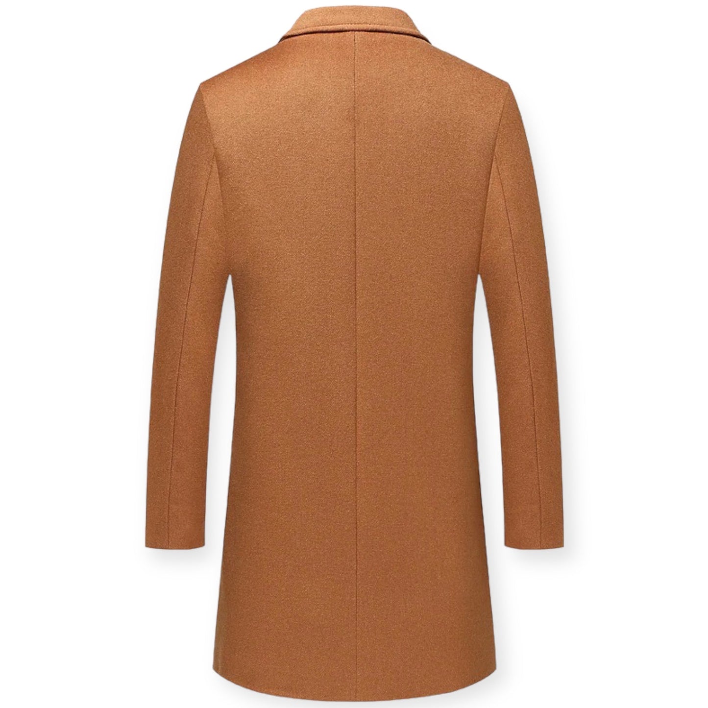 HARRISON – Lange herenjas met knoopsluiting voor een klassieke en verfijnde look