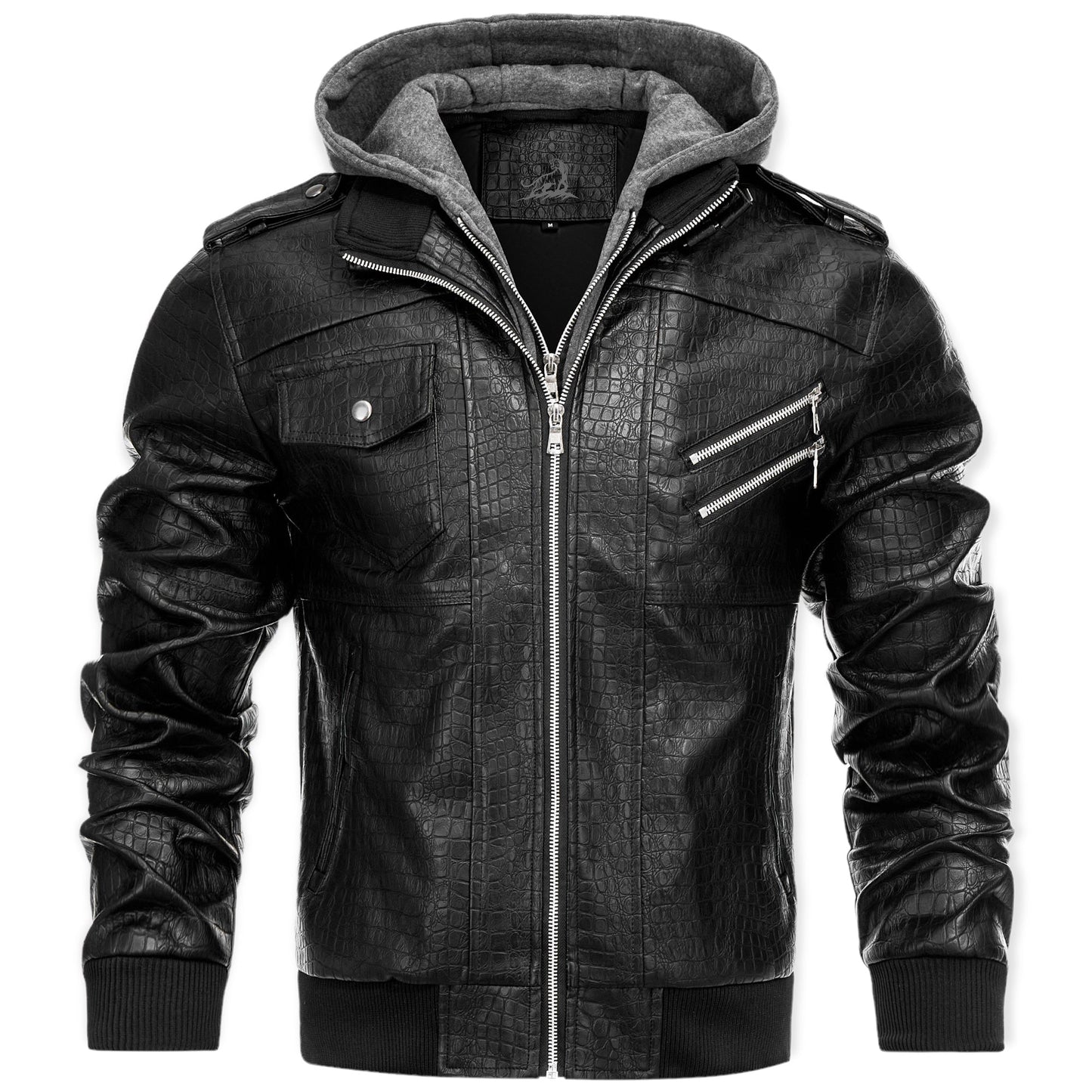 BLAZE – Leren herenjack met capuchon voor een stoere en veelzijdige look