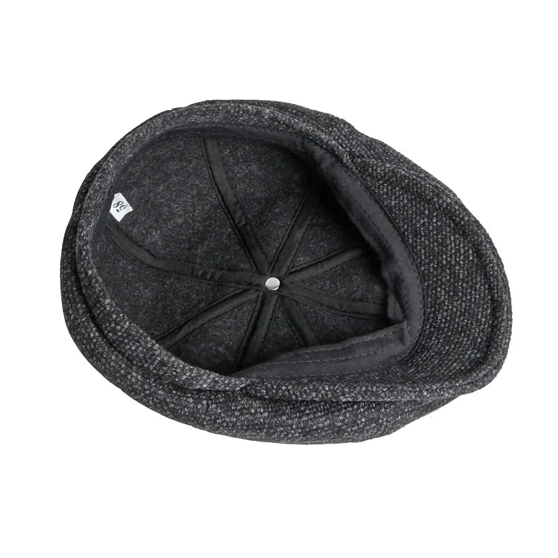 CLAUDE - Vintage tweed platte pet met tijdloze charme