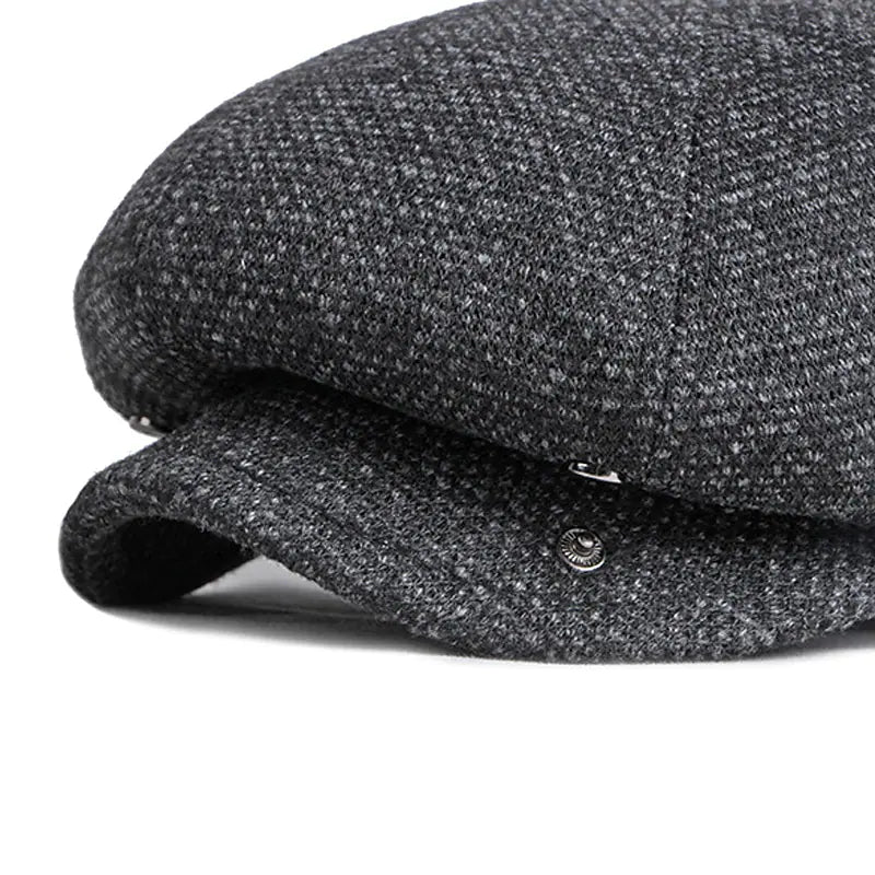 CLAUDE - Vintage tweed platte pet met tijdloze charme