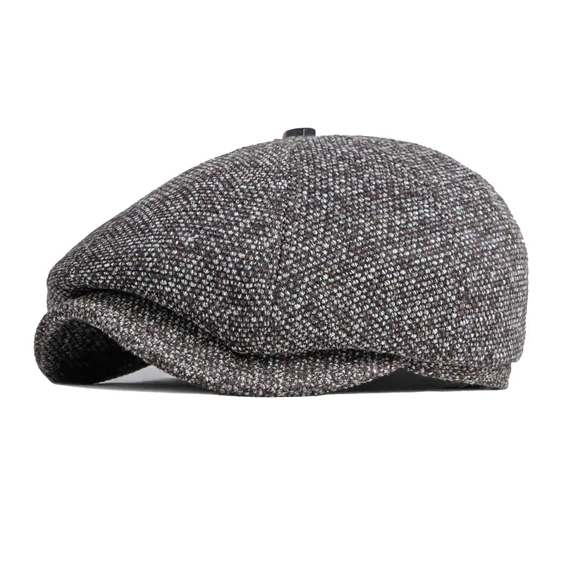 CLAUDE - Vintage tweed platte pet met tijdloze charme
