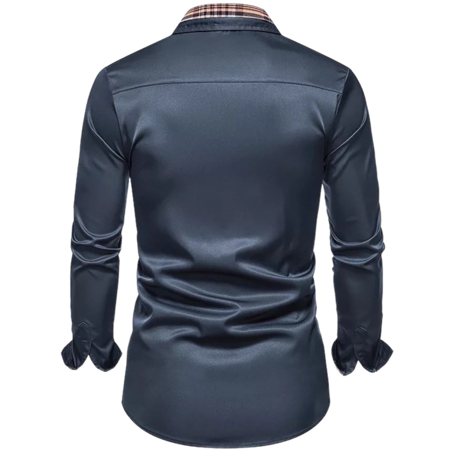 RENO - Slim fit overhemd met stijlvolle ruitaccenten