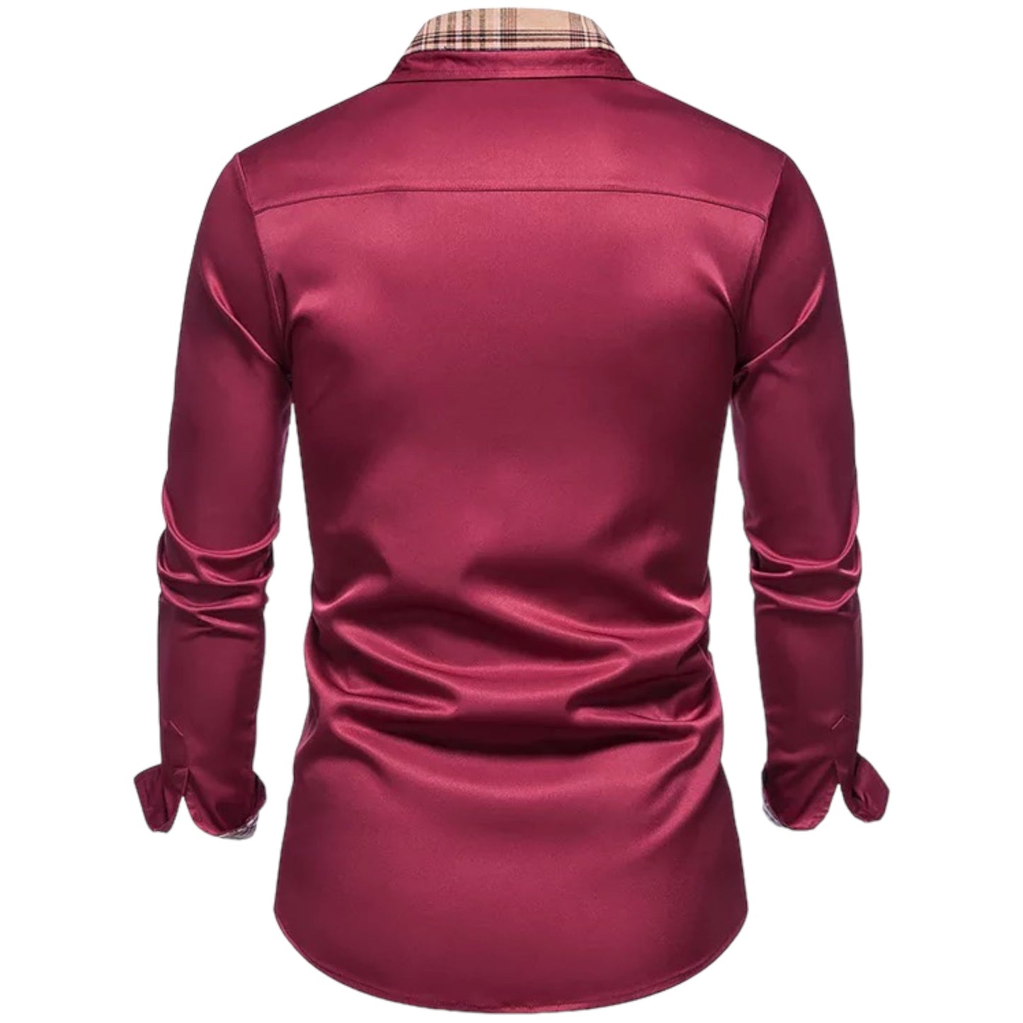 RENO - Slim fit overhemd met stijlvolle ruitaccenten