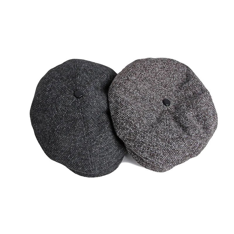 CLAUDE - Vintage tweed platte pet met tijdloze charme