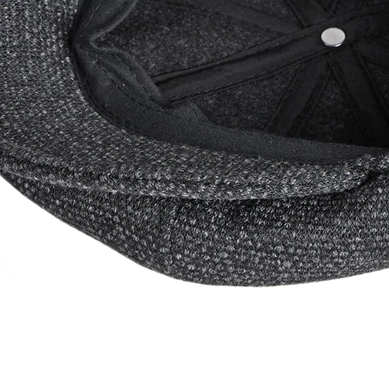 CLAUDE - Vintage tweed platte pet met tijdloze charme