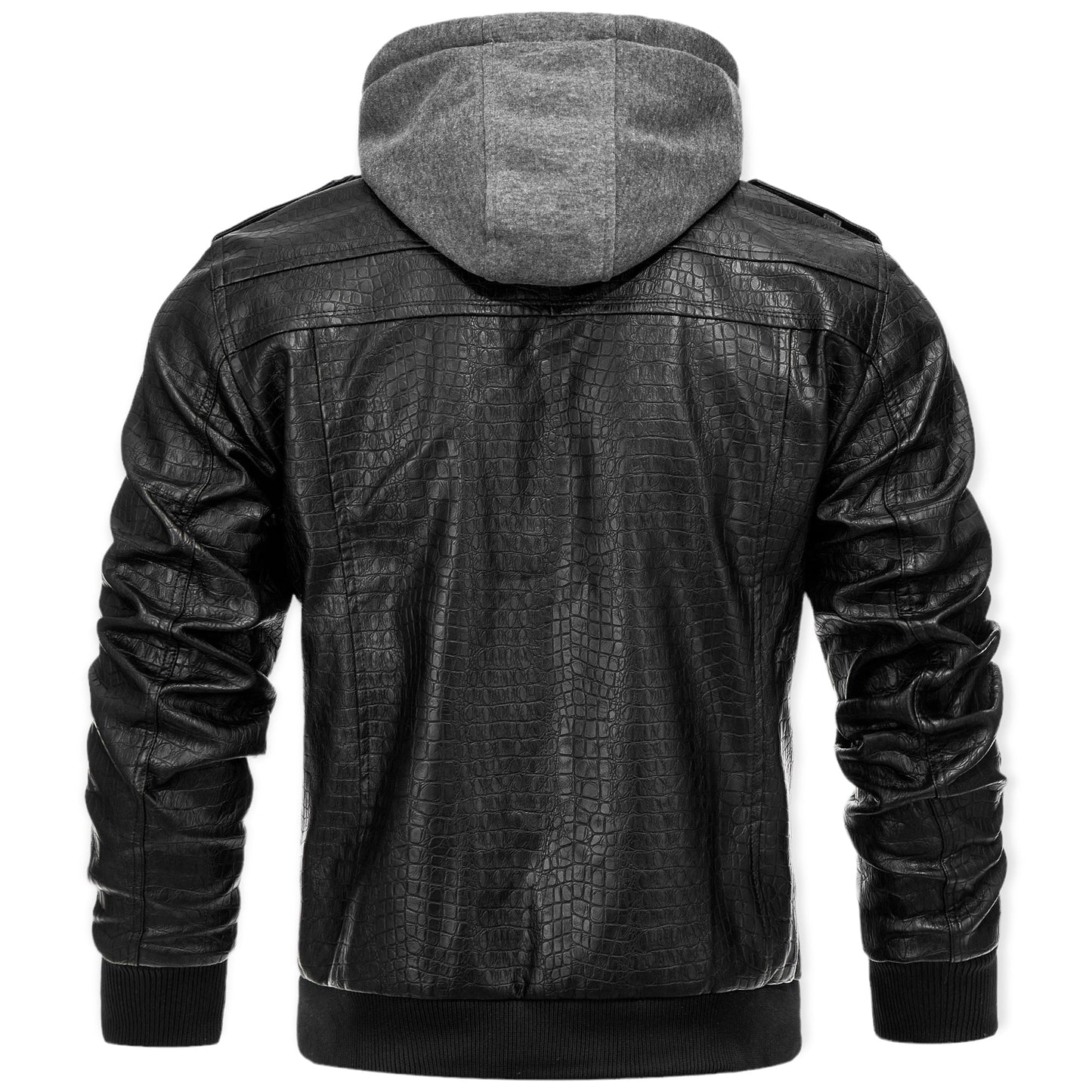 BLAZE – Leren herenjack met capuchon voor een stoere en veelzijdige look