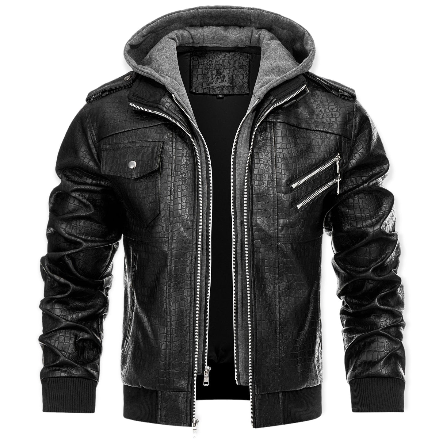 BLAZE – Leren herenjack met capuchon voor een stoere en veelzijdige look