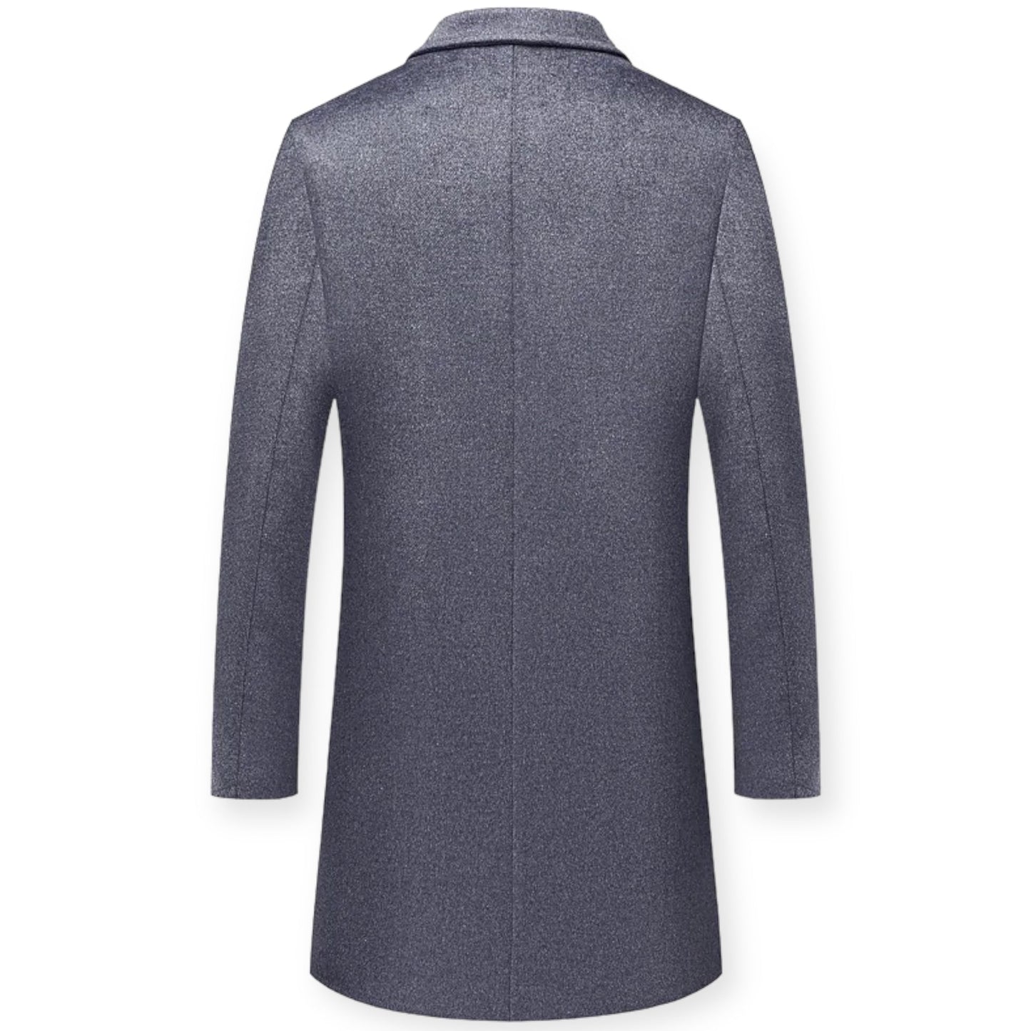 HARRISON – Lange herenjas met knoopsluiting voor een klassieke en verfijnde look