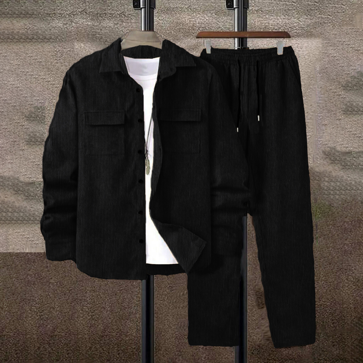 Heren Tweed Set - Men - Zachte Stoffen - Herfstlook - Herfst