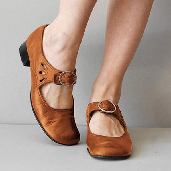 Vrouwen - Vintage Leren Sandalen - Comfortabel Echt Leer - Tijdloze Stijl - INGA