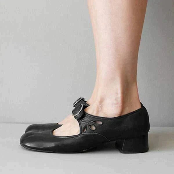 Vrouwen - Vintage Leren Sandalen - Comfortabel Echt Leer - Tijdloze Stijl - INGA