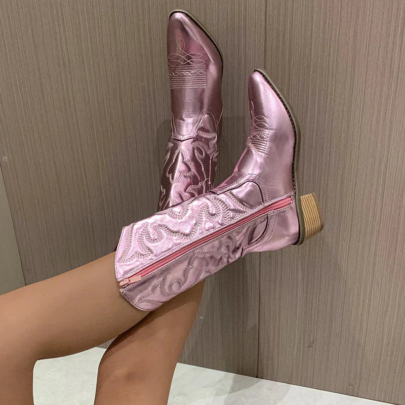 Cowboylaarzen - Vrouwen - Metaal - Cowboylaarzen - CARINA