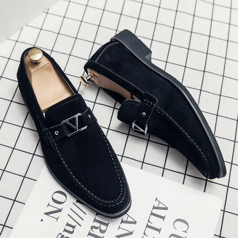Heren - Loafers - Hoekig Silhouet met Metalen Gesp - Stijlvolle Schoenen - RAFFAELLE