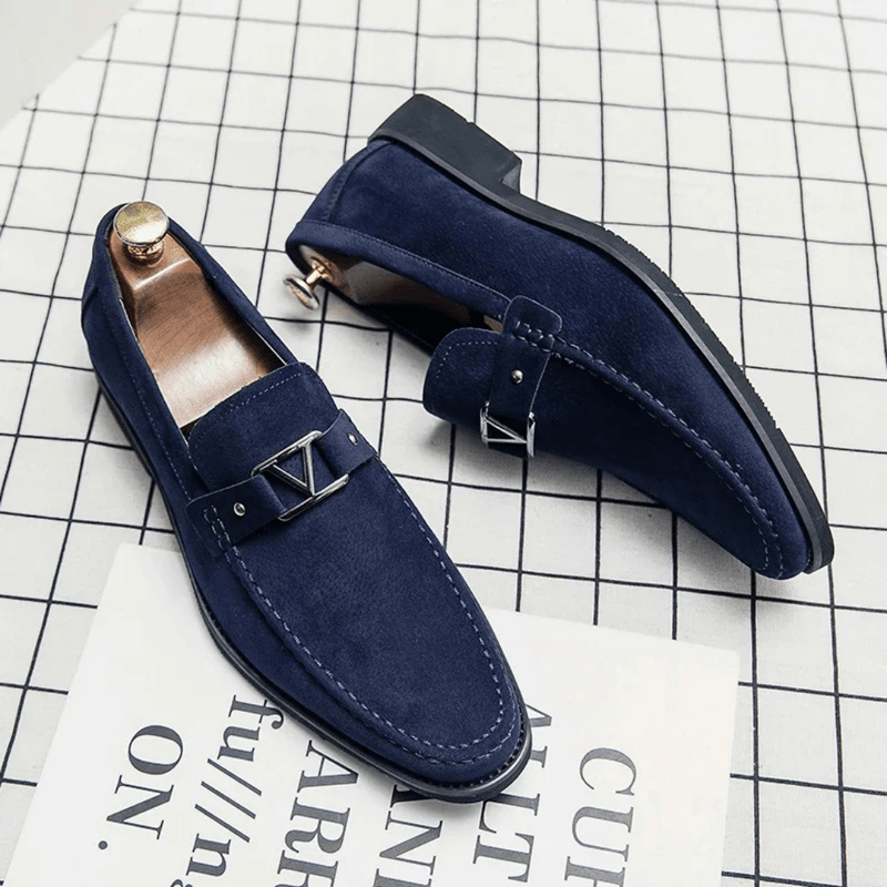 Heren - Loafers - Hoekig Silhouet met Metalen Gesp - Stijlvolle Schoenen - RAFFAELLE