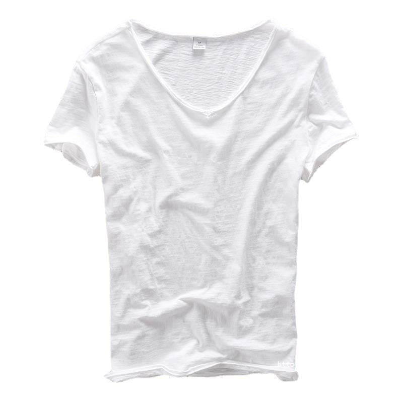 Heren T-shirt met V-hals en Casual Pasvorm voor een Ontspannen Look – COSIMO STIJL