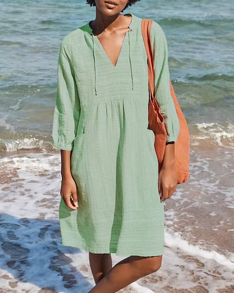 Dames - Strandjurk - Lichtgewicht Ademend Stof - Zomermode - IDEALE JURK