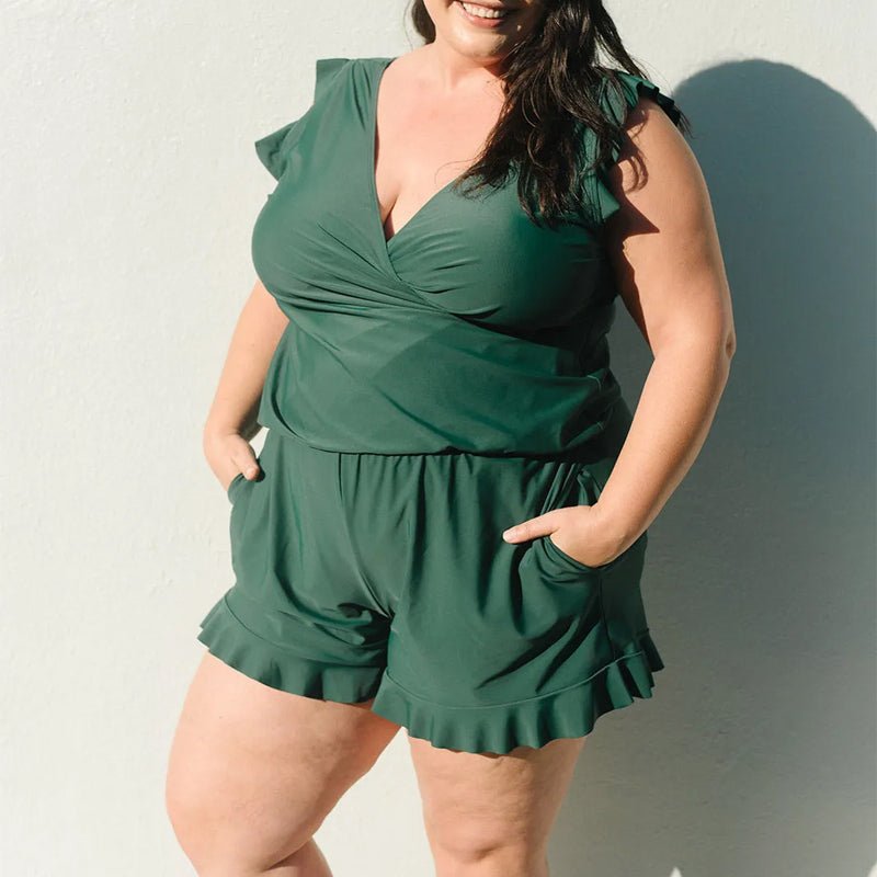 Flatterend badpak met geïntegreerde bh en shaping effect – VIVARA SUIT