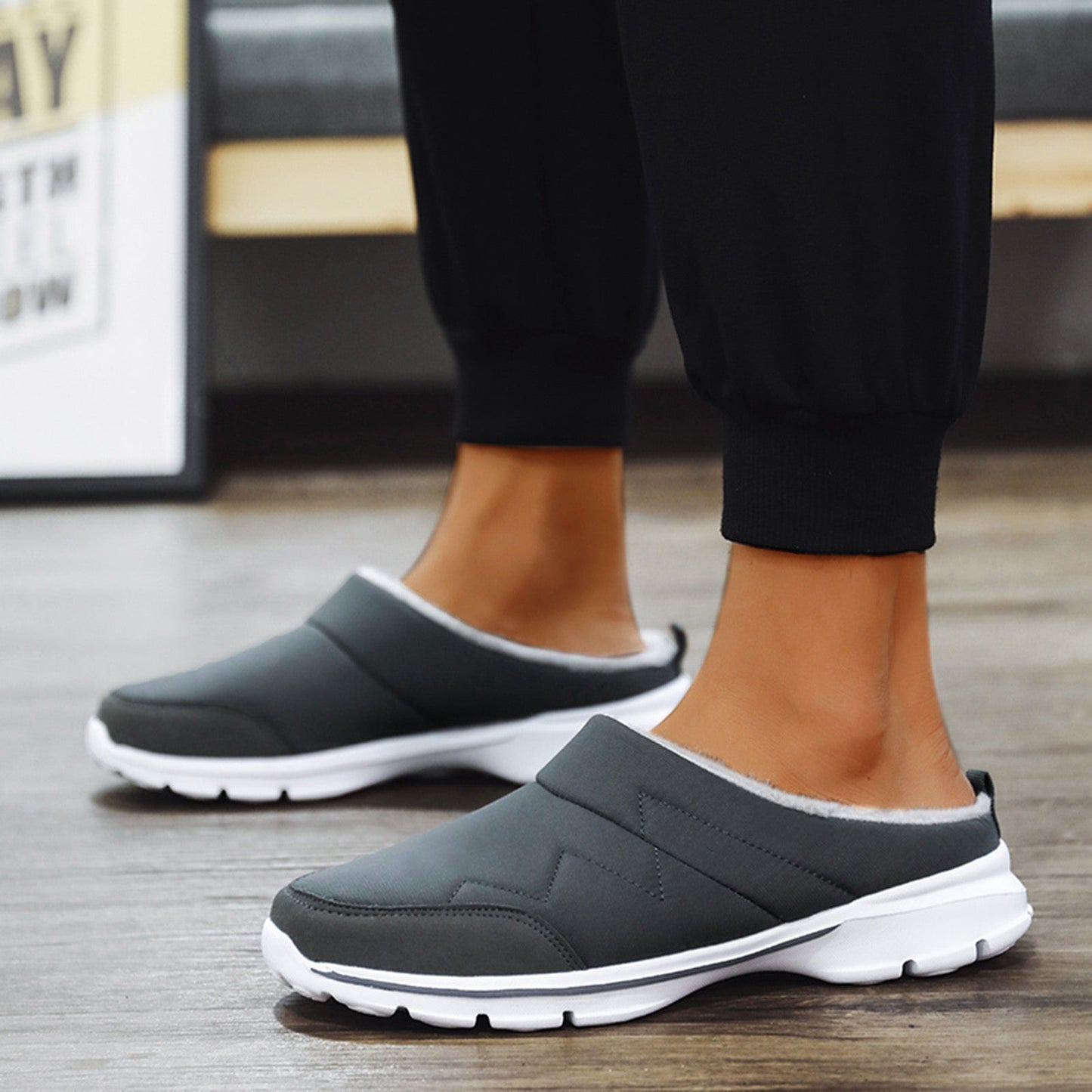 Orthopedische Pantoffels - Heren - ErgoVoetbed - Grip - Warm