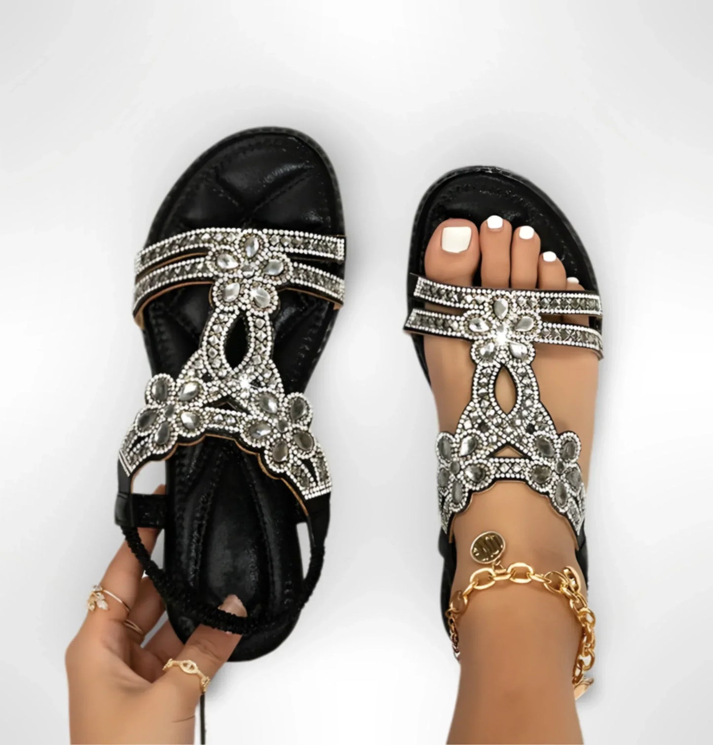 Elegante dames sandalen met zachte demping en verstelbare bandjes – LORENA SOFT