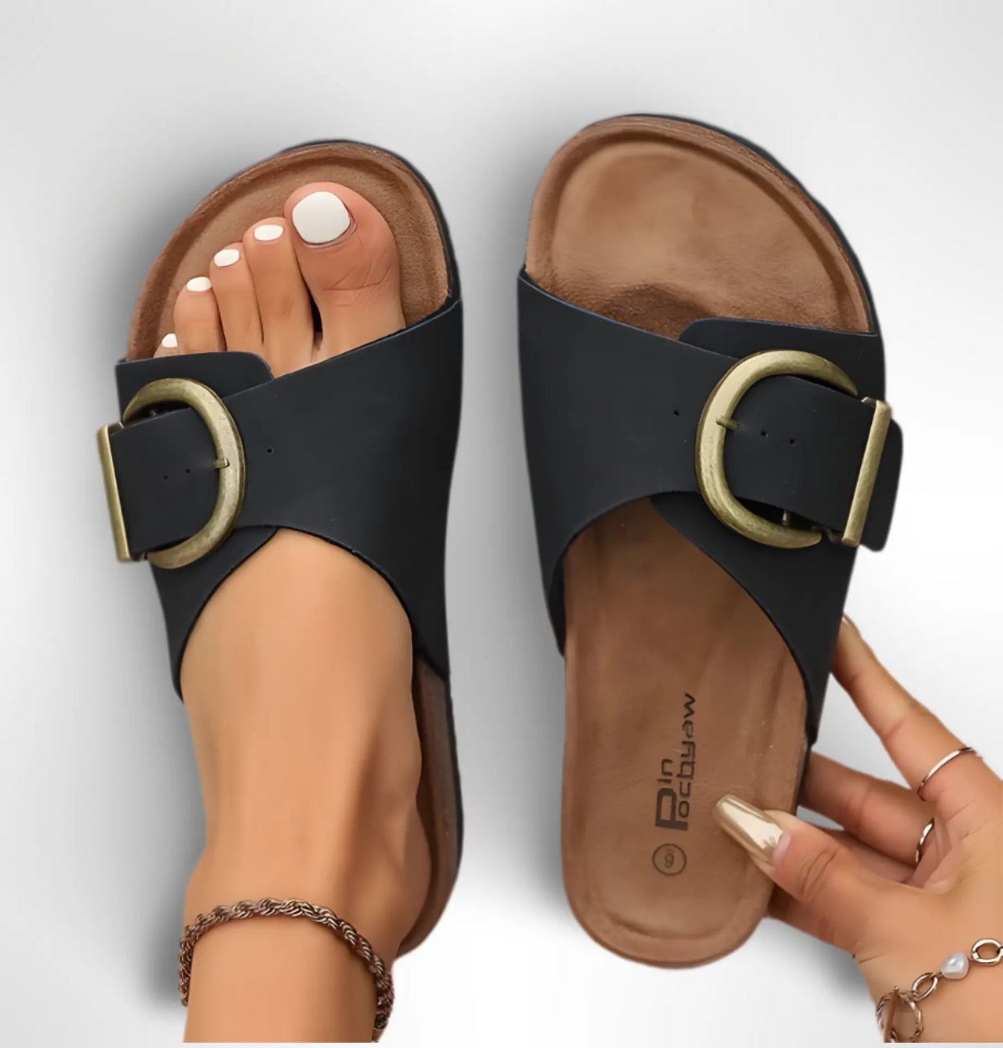Stijlvolle orthopedische dames sandalen met verstelbare bandjes – SERENA FLEX