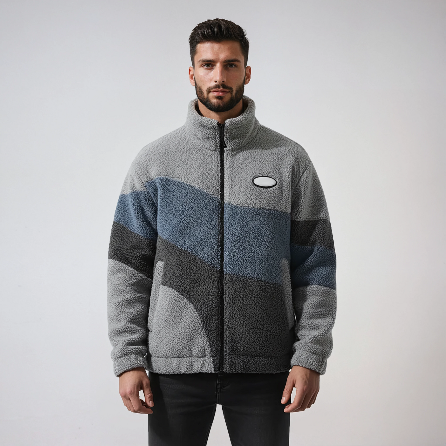 Fleece Jas - Heren - Zacht Warm Fleece - Vintage - Vinta