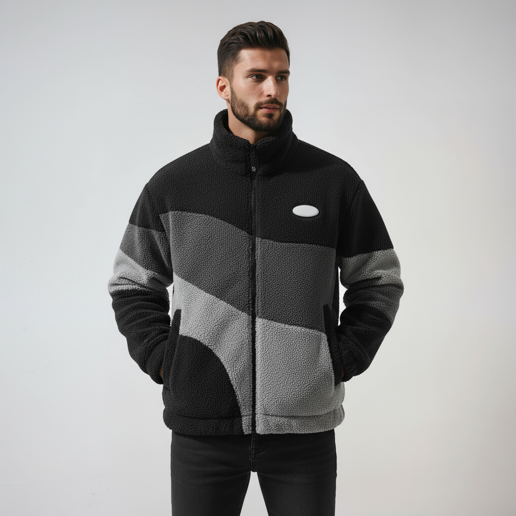 Fleece Jas - Heren - Zacht Warm Fleece - Vintage - Vinta