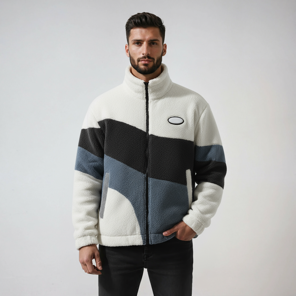 Fleece Jas - Heren - Zacht Warm Fleece - Vintage - Vinta