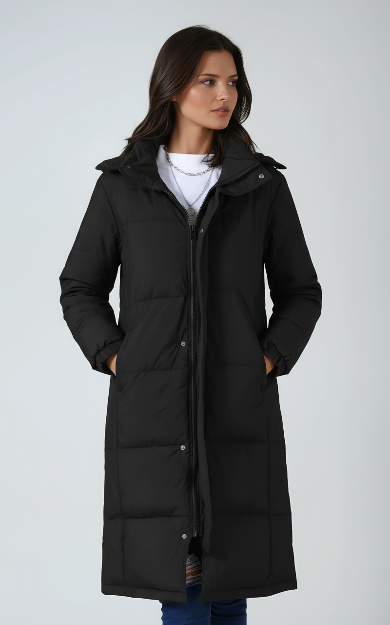 Lange Winterjas - Dames - Capuchon - Lange Damesjas - Nova