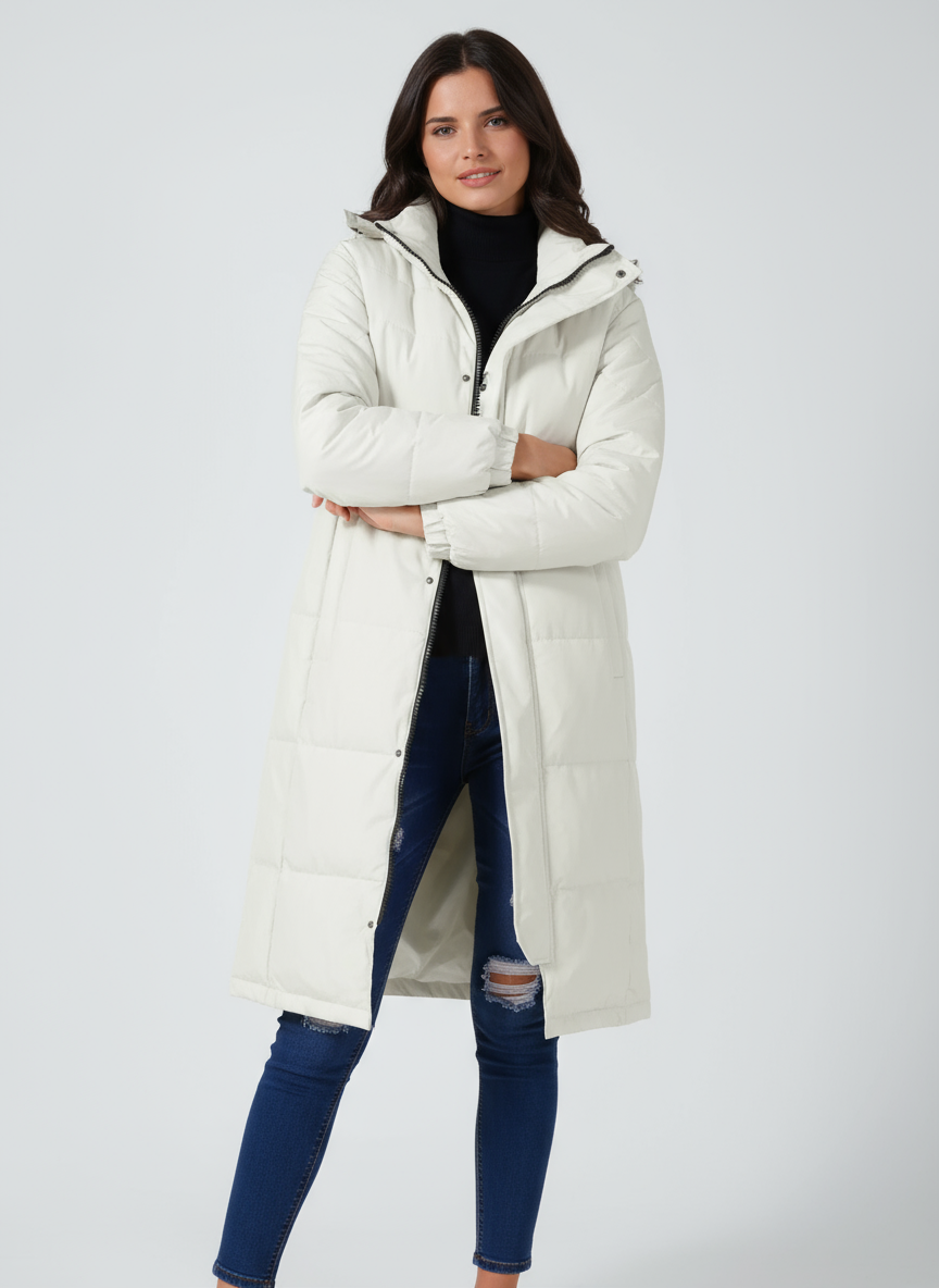 Lange Winterjas - Dames - Capuchon - Lange Damesjas - Nova